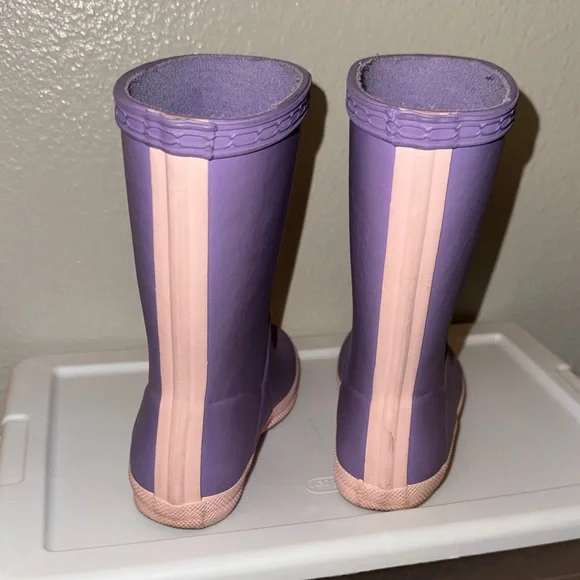 Hunter Purple and Pink Rain Boots - Picture 4 of 6